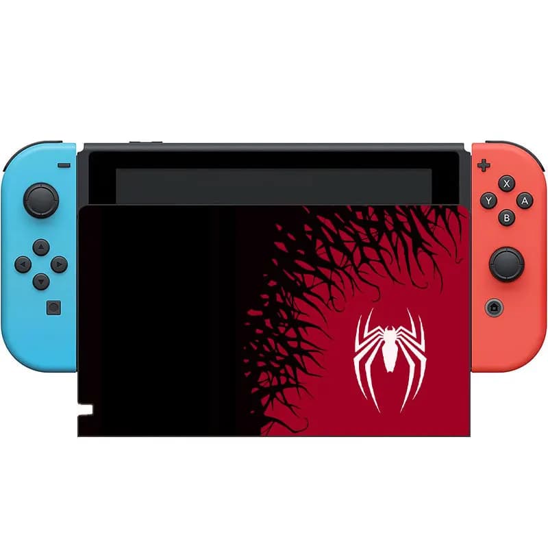 Copertura protettiva per frontalino a tema Spider per Nintendo Switch Oled Dock Station di ricarica custodia decorativa per piastra anteriore di ricambio