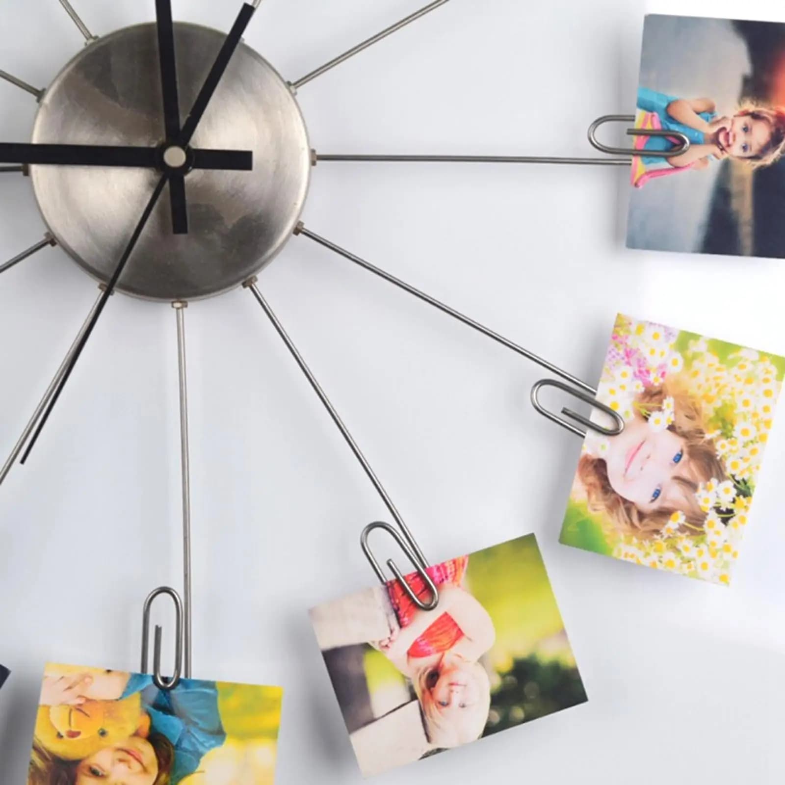 Orologio da Parete Fai-da-Te con Cornice Portafoto, Orologio Digitale Moderno con Supporto per Collage di Foto Familiari, Decorazione per la Casa