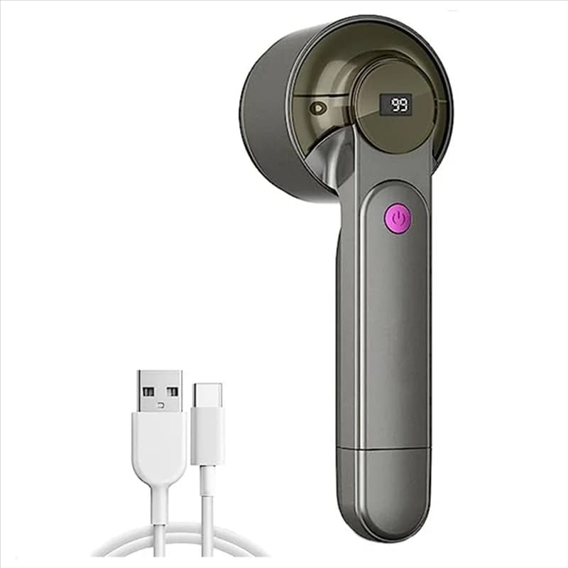 Rasoio per tessuti ricaricabile, rasoio elettrico levapelucchi con display digitale a LED, rimozione di pelucchi e pillole dai vestiti-A07G