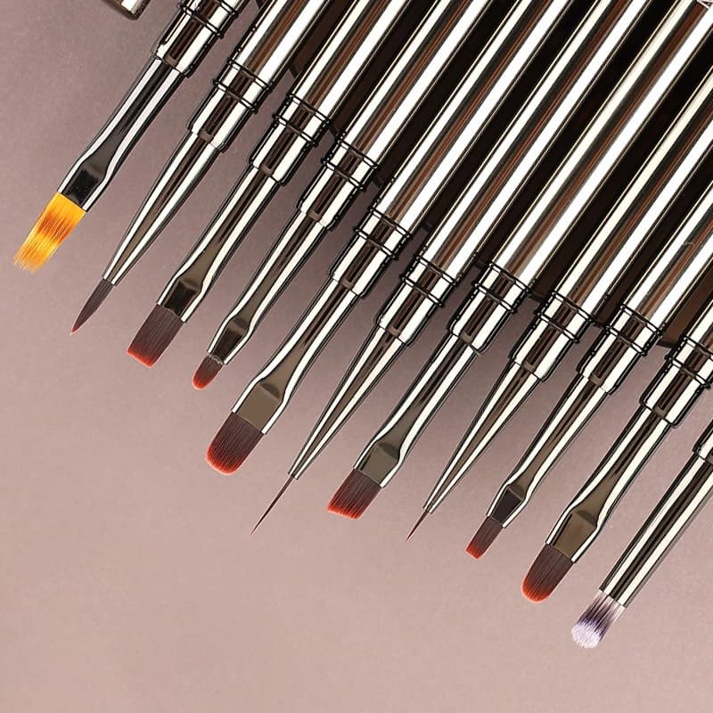 【1PC Nail Art Brush Liner Brush Stripe Pattern Painting Brush UV Gel Extension Drawing Carving Pen DIY Manicure Tool】