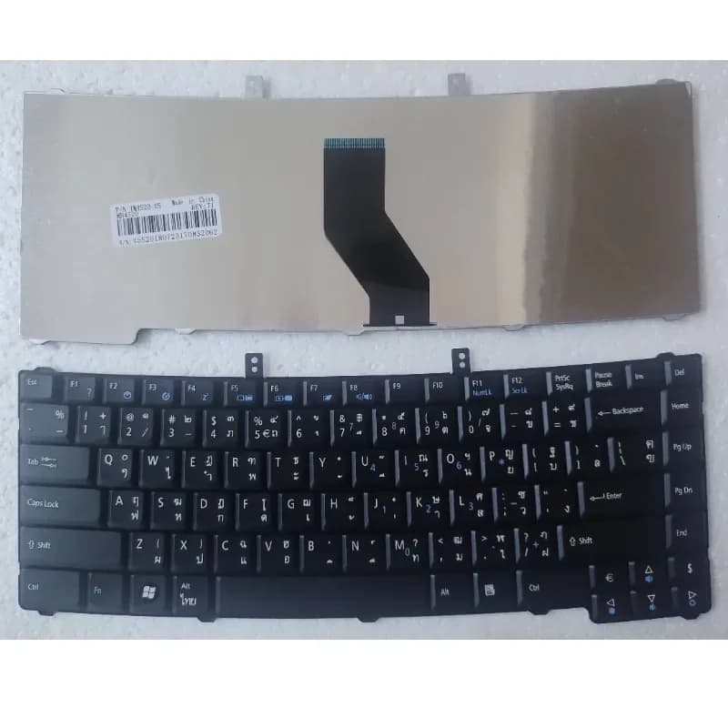Tastiera thailandese di ricambio per laptop ACER TM4520 4320 4630Z TM5710 5530G TI con etichette di testo