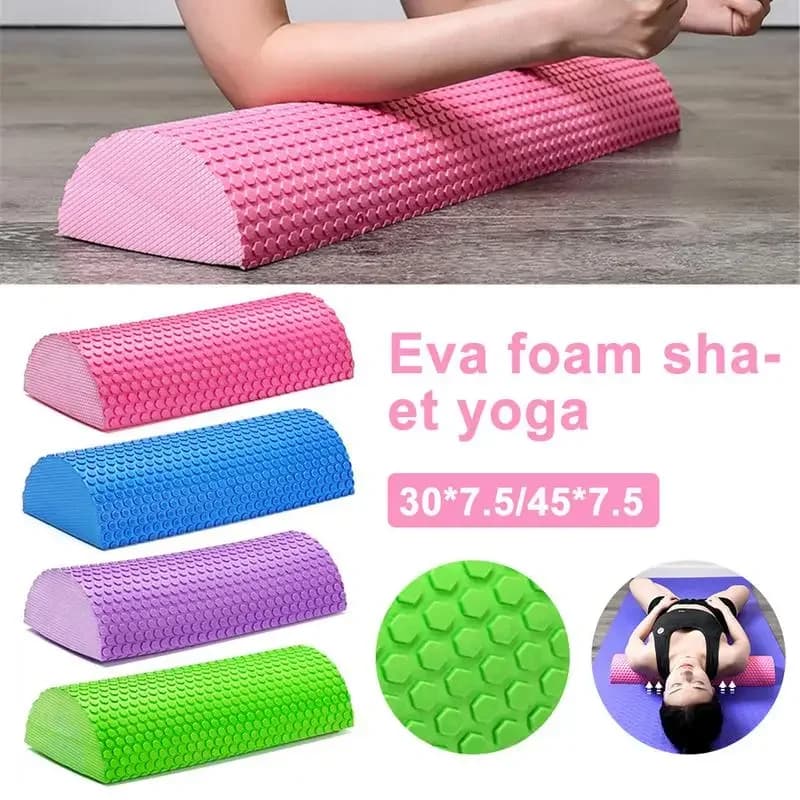 EVA Foam Roller 30-45cm for Massage, Yoga, Pilates, Fitness Equipment, Balance Bearing, Yoga Blocks with Massage Points