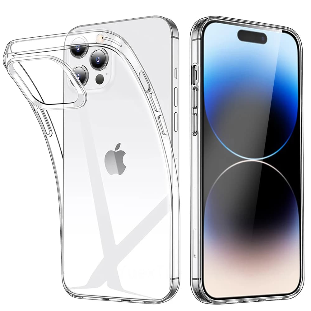Transparent Phone Case for iPhone 16 11 12 13 14 15 Pro Max Silicone Soft TPU for iPhone XS Max XR 8 7Plus Rear Cover Transparent Case