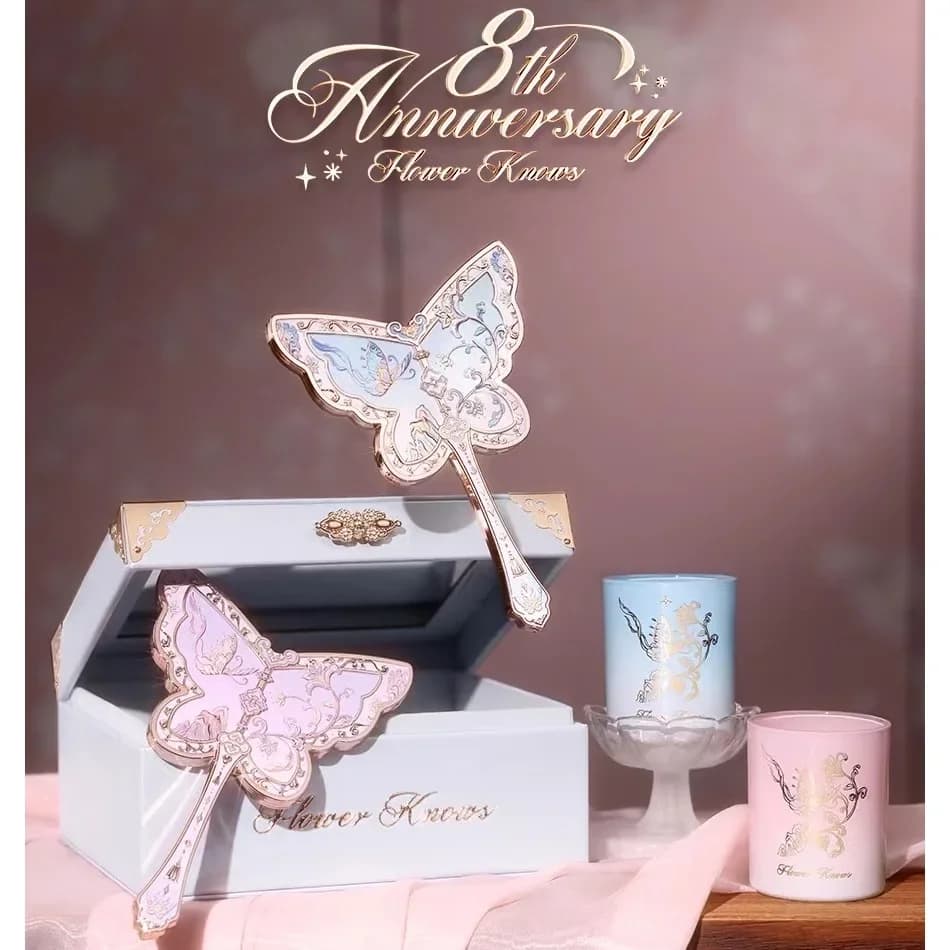 Flowers Know Makeup Mirror Storage Box for 8th Anniversary