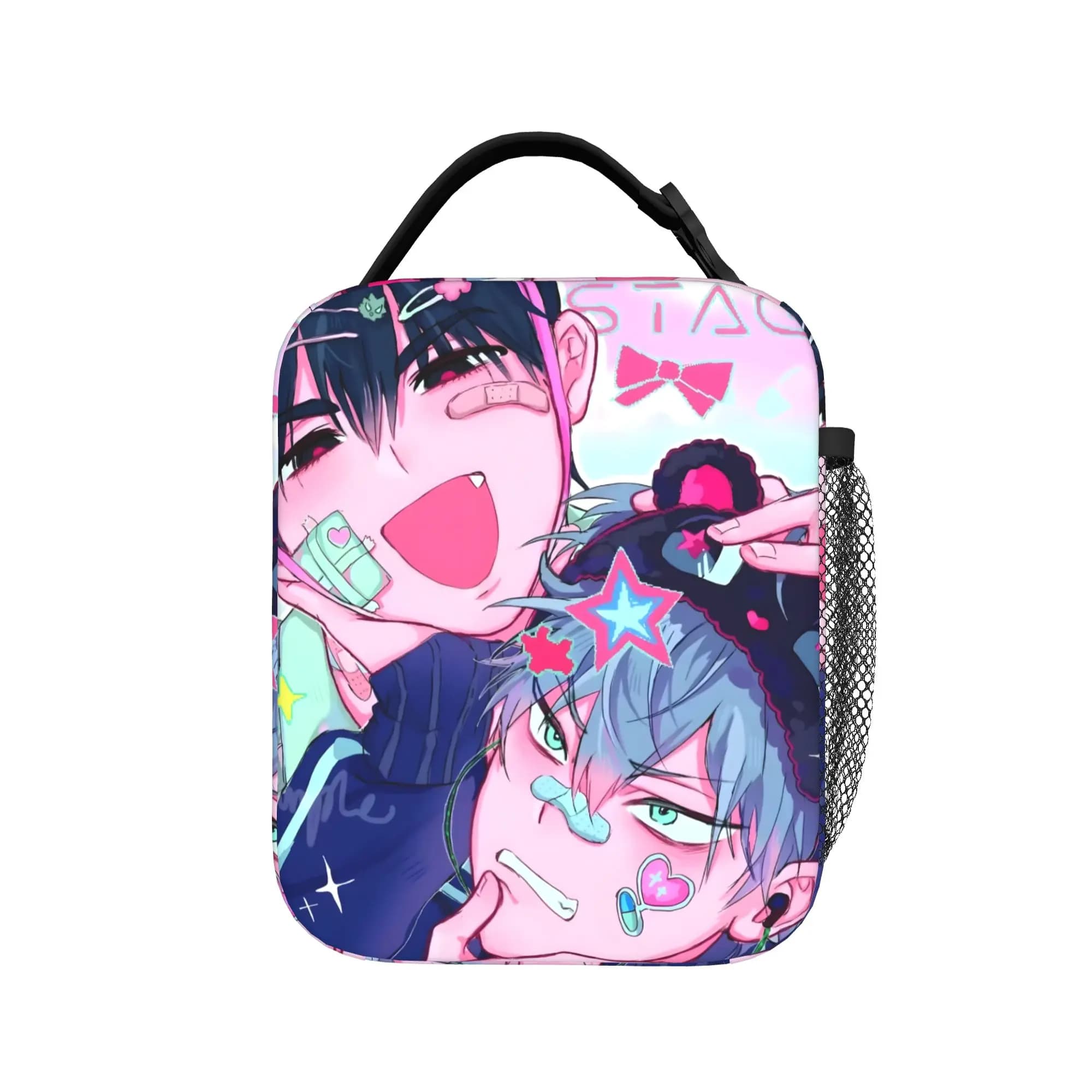 Aliens Stages Anime Thermal Insulated Lunch Bags for Picnic Portable Bento Box Thermal Cooler Lunch Box