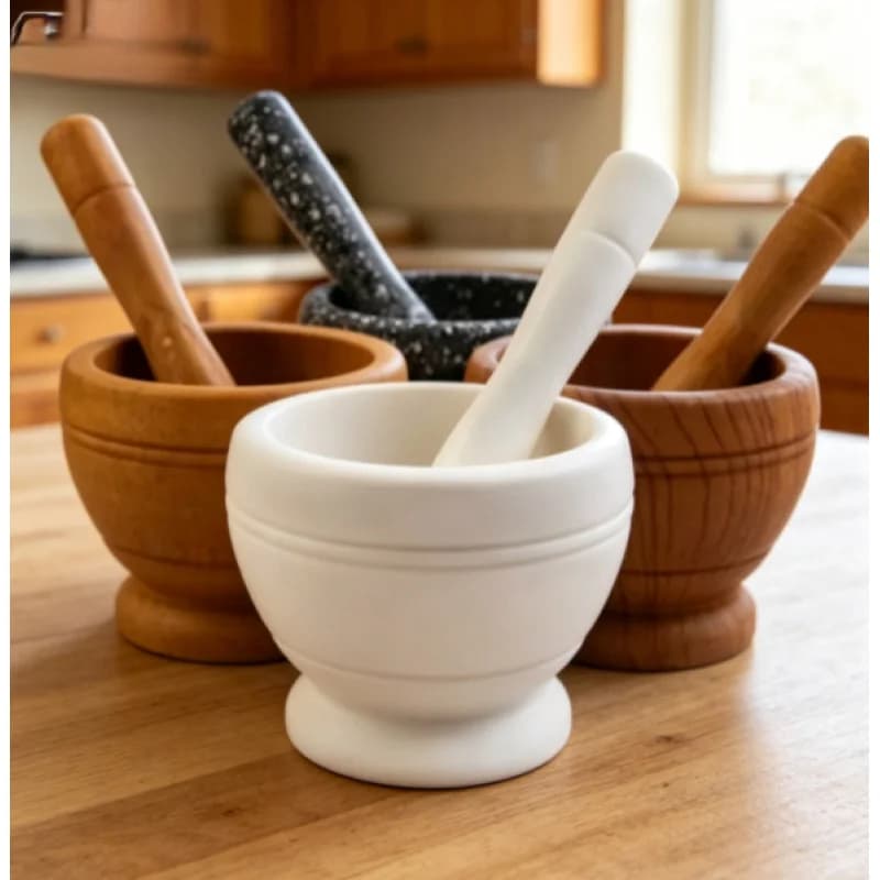Resin Garlic Spice Grinder Mortar And Pestle Set Multi Purpose Herb Mixing Crushing Bowl Kitchen Gadget