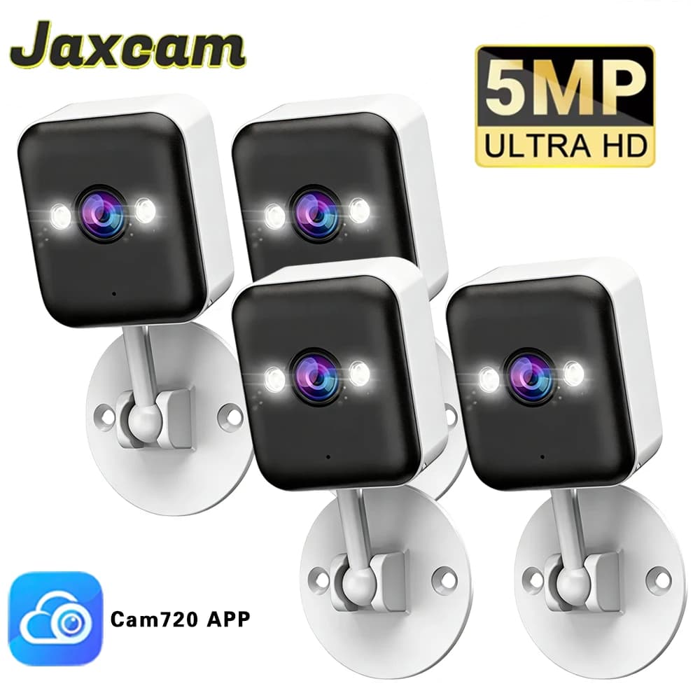 Telecamera IP WiFi Cam720 5MP, Telecamera di Sorveglianza CCTV, Rilevamento Movimento, Audio Bidirezionale, Visione Notturna a Colori