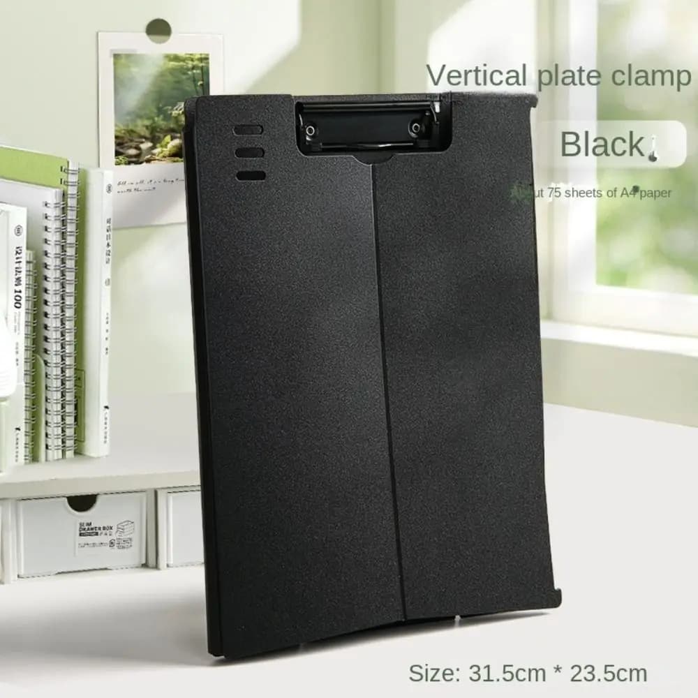 Cartella Portadocumenti con Blocco per Appunti, Clipboard Pieghevole Impermeabile A4, Portadocumenti Multifunzionale Portatile con Supporto