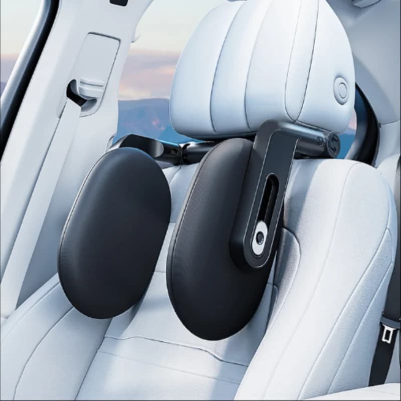 for Driving Road Trip and Daily Outdoor Travel Ergonomic Soft Car Headrest 3D Memory Foam Neck Pillow Adjustable Support Cushion