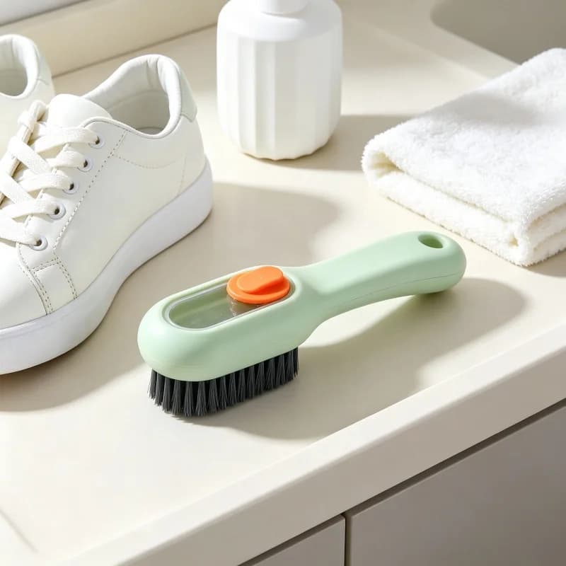 Multifunctional Liquid‑Adding Shoe Cleaning Brush Soft Bristle Laundry Brush for Shoe Clothes Household Cleaning Tools