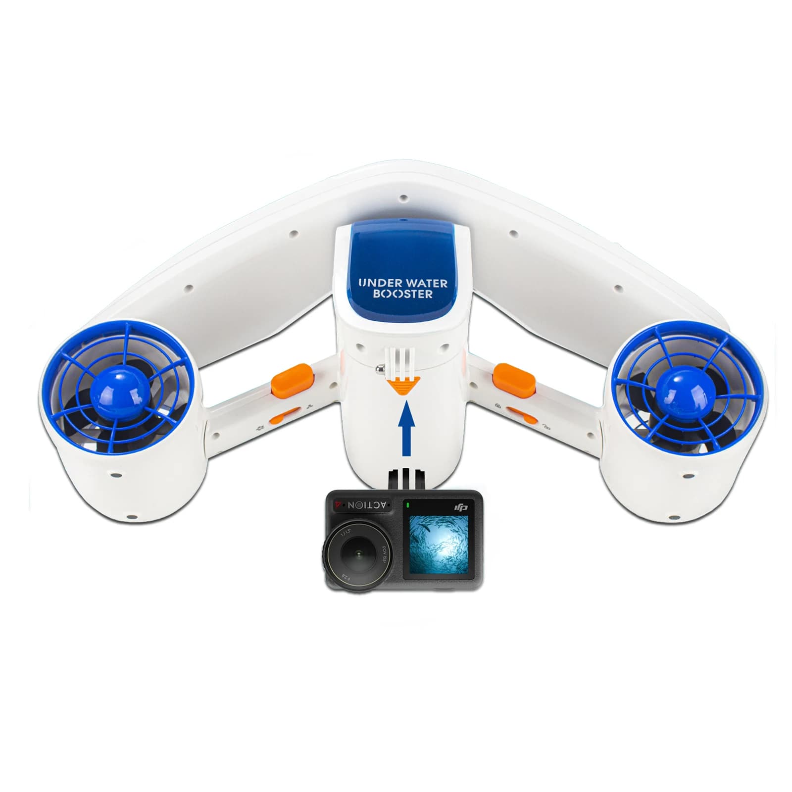 Scooter subacqueo con schermo da 2,8 pollici utilizzato per sport acquatici, piscine, immersioni, snorkeling ed esplorazione oceanica
