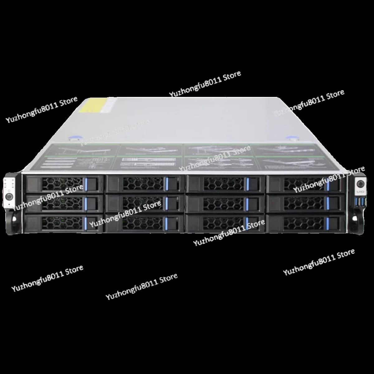 Server di archiviazione 2U a 12 bit, piattaforma supermicro X10 a doppio canale, cloud privato, NAS distribuito di classe aziendale 95% nuovo