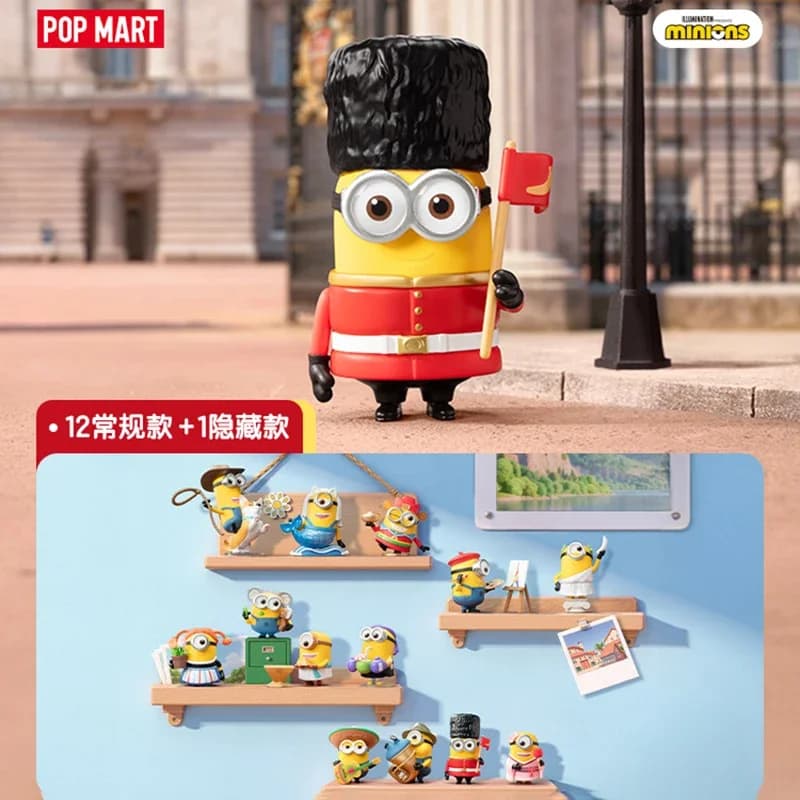 POPMART MINIONS BELLO WORLD Series Scatola cieca originale Scatola misteriosa a sorpresa Simpatico anime Action Figure Ornamenti Figurine