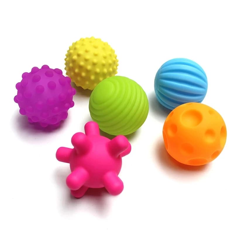 Giocattolo per bambini Palline sensoriali Sonagli Giocattolo Testurizzato Mano Touch Afferrare Palla da massaggio Infantile Sensi Sviluppo Giocattoli per neonati 0 12 M Giochi