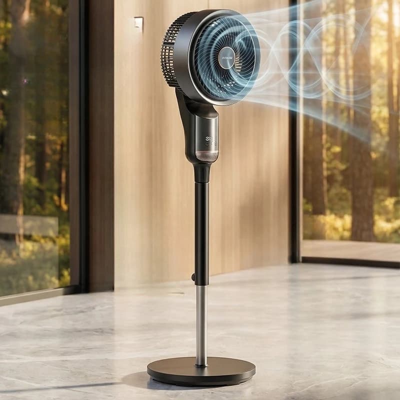 New Floor Fans 8-speed Wind Silent Electric Fan Portable Fans High Wind Air Circulation Fan Dual-purpose Adjustable Fan Cooling
