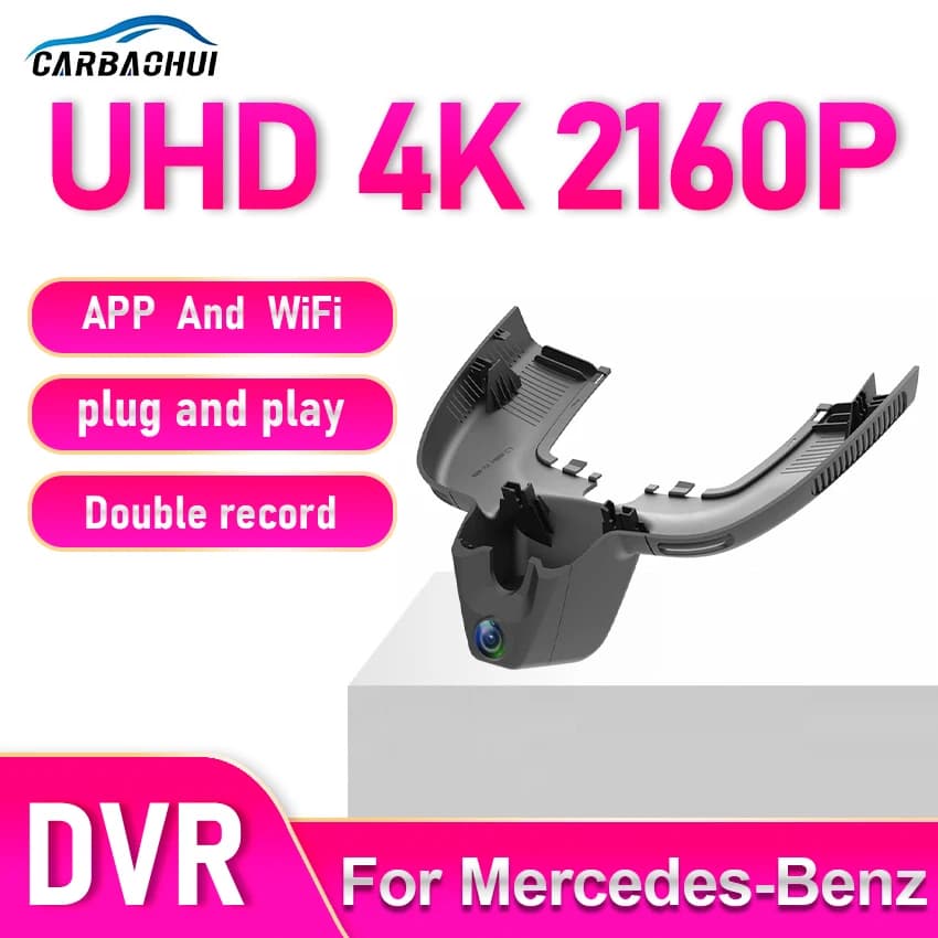 New Dash Cam 4K 2160P Plug & Play for Car, Camera for Dashboard Mercedes-Benz GLE W167 GLE300D GLE350 GLE450 2019-2025 UHD