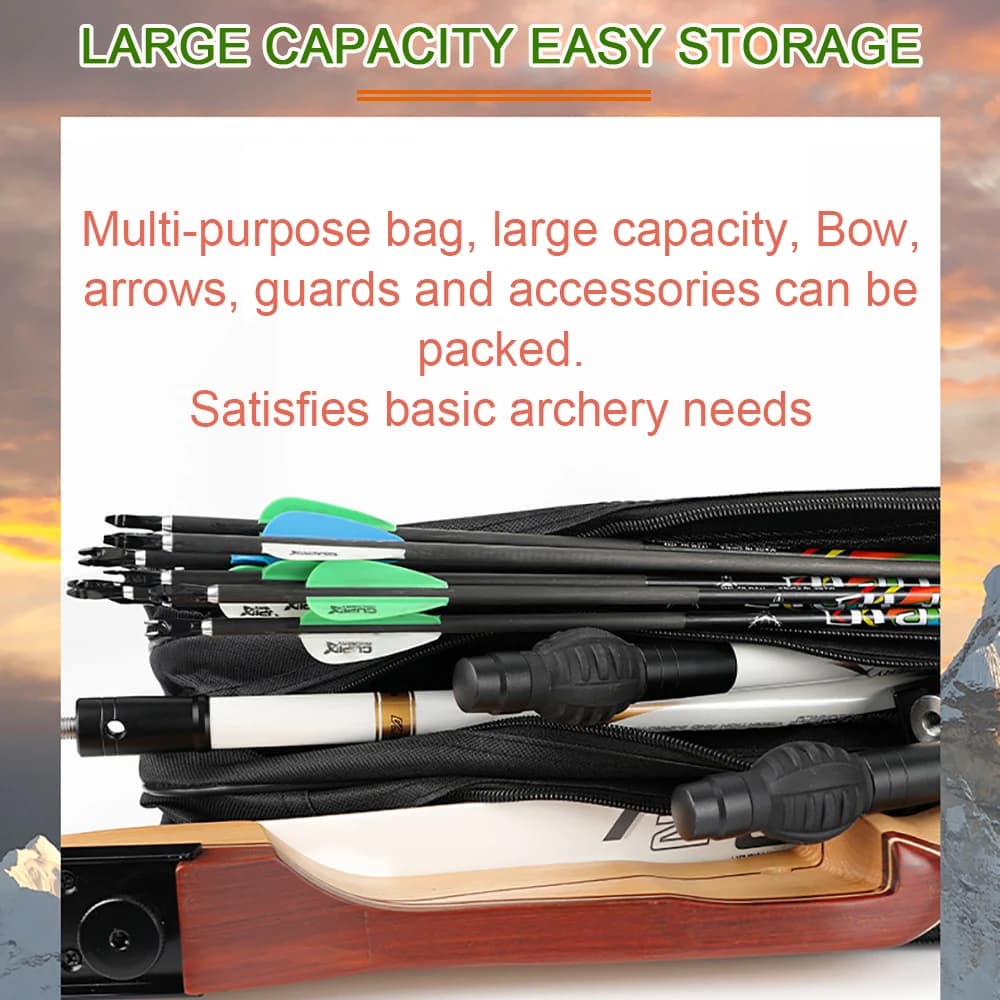 85cm Thickened Oxford Cloth CP Bow Case Multifunctional Large Capacity Storage Bag for Hunting Shooting Split Bow Case