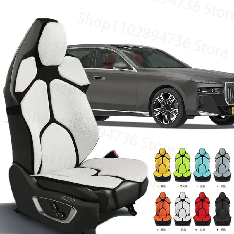 FOR BMW 740Li M Cushion Car Seat Chair Back Mesh Lumbar Back Brace Massage Back Pad Support Home Office Accessories