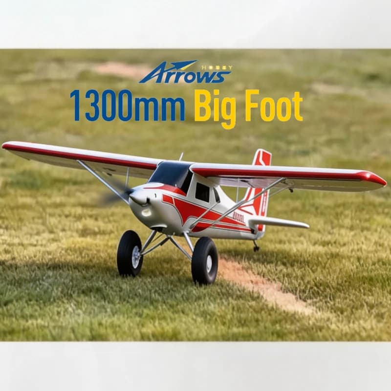 Aereo RC Blue Arrows 1300mm Big Foot Trainer RTF PNP, Modello di Aeromobile Elettrico Telecomandato, Navigazione, Hobby