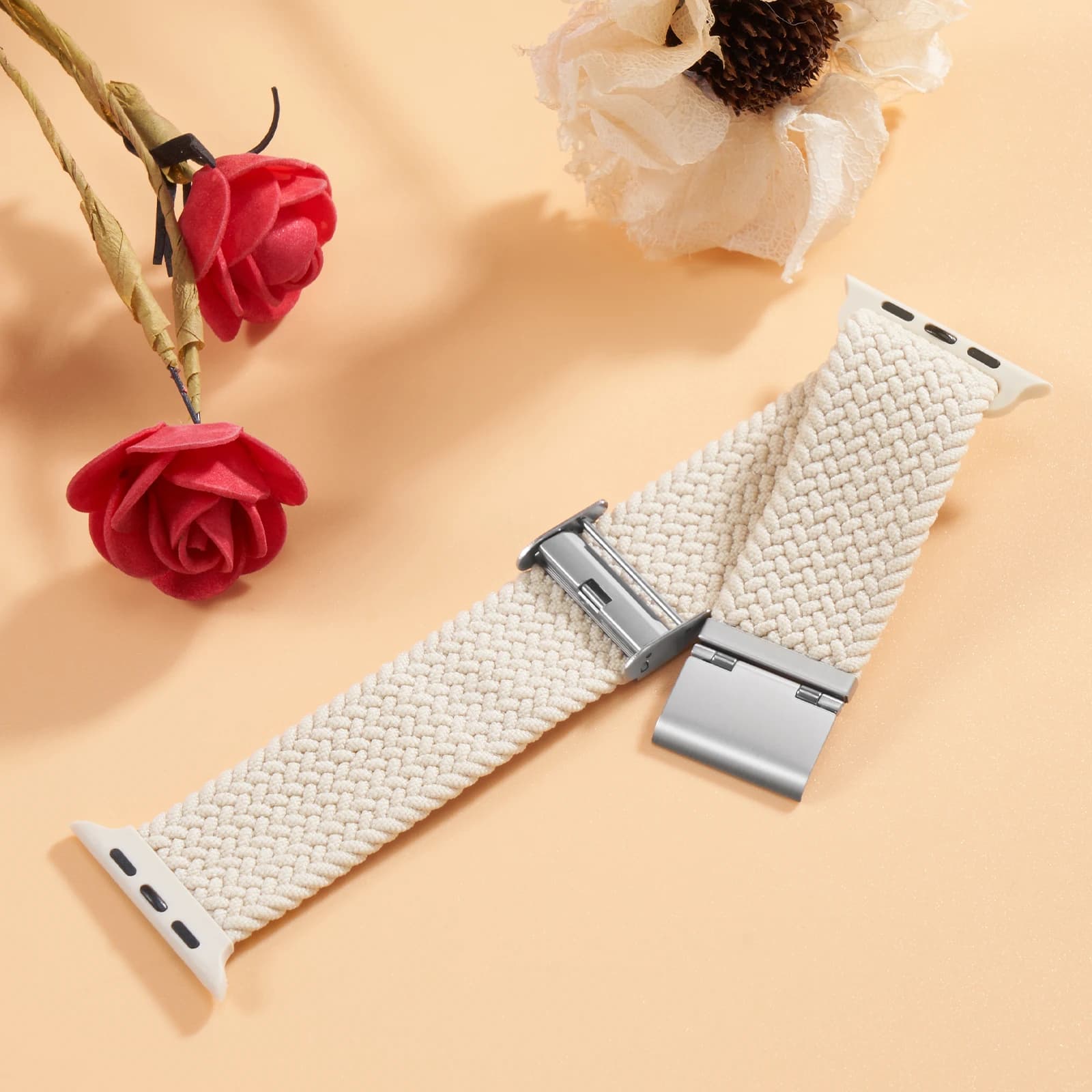 Anello singolo intrecciato 1:1 per cinturino Apple Watch 10 42/46mm 44/45mm 38/40/41mm Bracciale in nylon serie iwatch 9876543 Bande Ultra 2 49mm