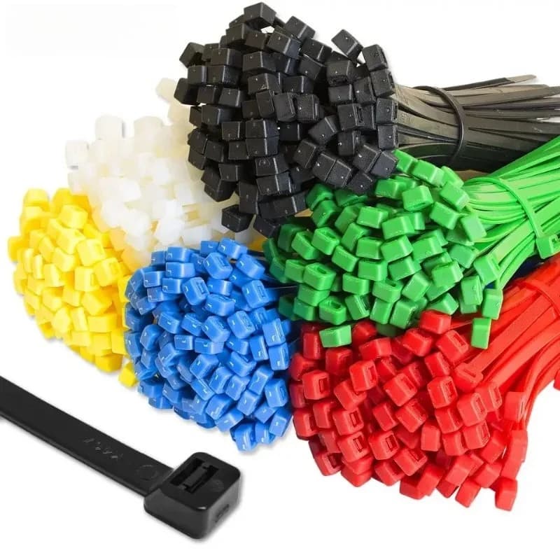 100 fascette colorate in nylon resistente, accessori per il fai da te, durevoli, flessibili, multiuso, disponibili in diversi colori