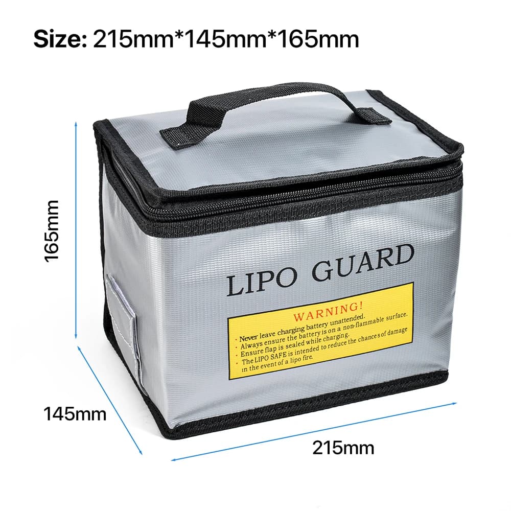 Borsa di sicurezza Lipo Guard Borsa di sicurezza Lipo portatile ignifuga a prova di esplosione 215 * 145 * 165mm per batteria per auto RC FPV Racing Drone