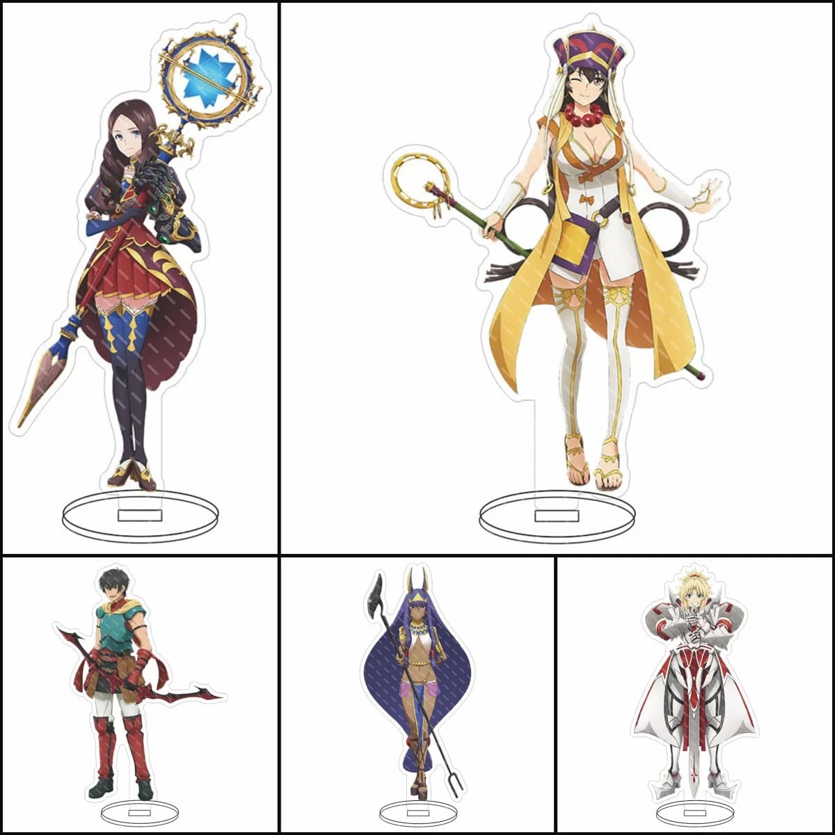Gioco Anime Fate Grand Order Ashiya Douman Portachiavi Bambola FGO Enkidu Acrilico Portachiavi Ciondolo per Ventole Donne Amico Giocattolo Regalo
