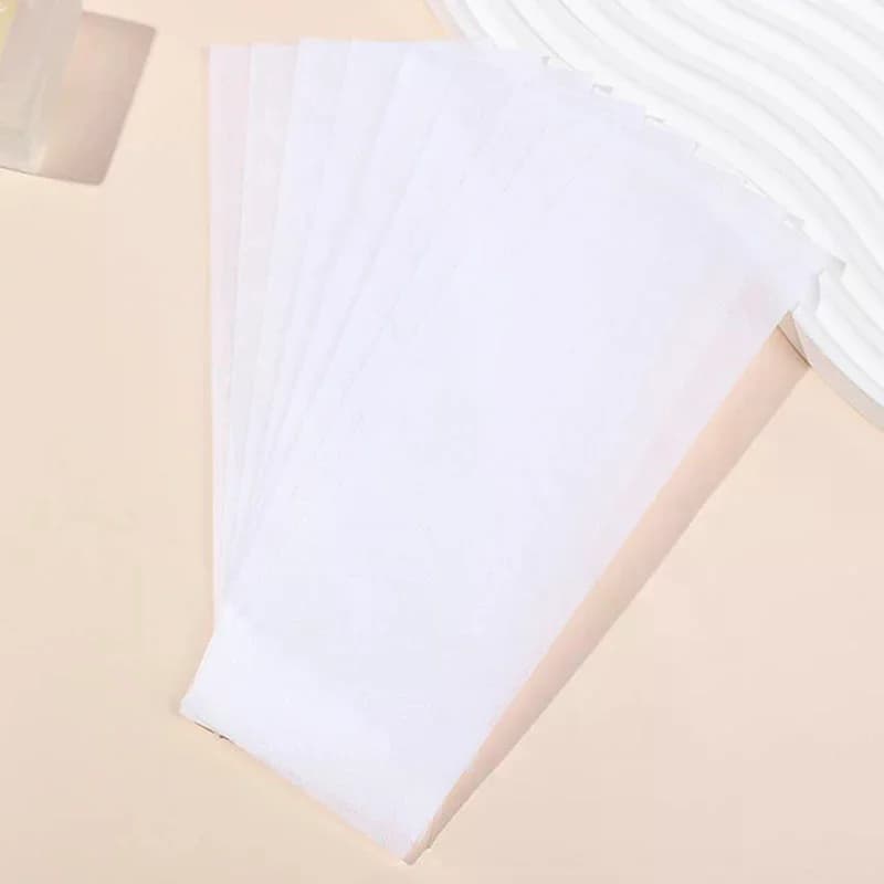 10/50/80/100 Pezzi Strisce Depilatorie Professionali in Carta Cerata, Strisce per Ceretta in Tessuto Non Tessuto, Strumento di Bellezza per la Rimozione dei Peli