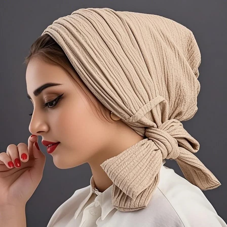 Women's Luxury Spring Shoe Waist Belt Beanie Chemio Cap Muslim Scarf Avvolge Elegant Women Hair Copricapo Bandana Copricapo