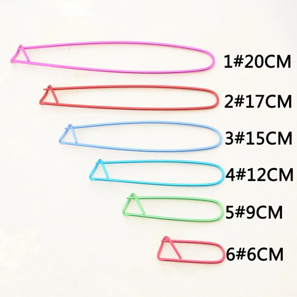 6 pz/set ferri da maglia in alluminio Clip Craft Stitch Holders spille di sicurezza uncinetti bloccaggio tessitura strumenti di cucito