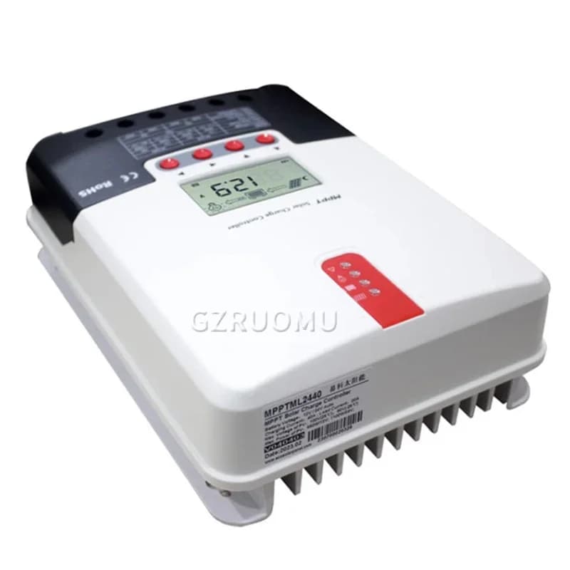 Regolatore di Carica Solare Automatico MPPT 20A/30A/40A per Pannelli Solari, Caricabatterie Universale per Batterie al Litio e al Piombo-Acido