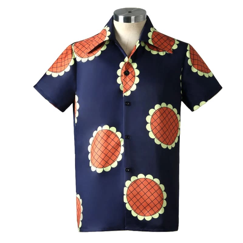 Rufy Girasoli Camicia Costume Cosplay Donna Uomo Halloween Carnevale Festa Comic-con Camicetta da gioco di ruolo Top casual quotidiani