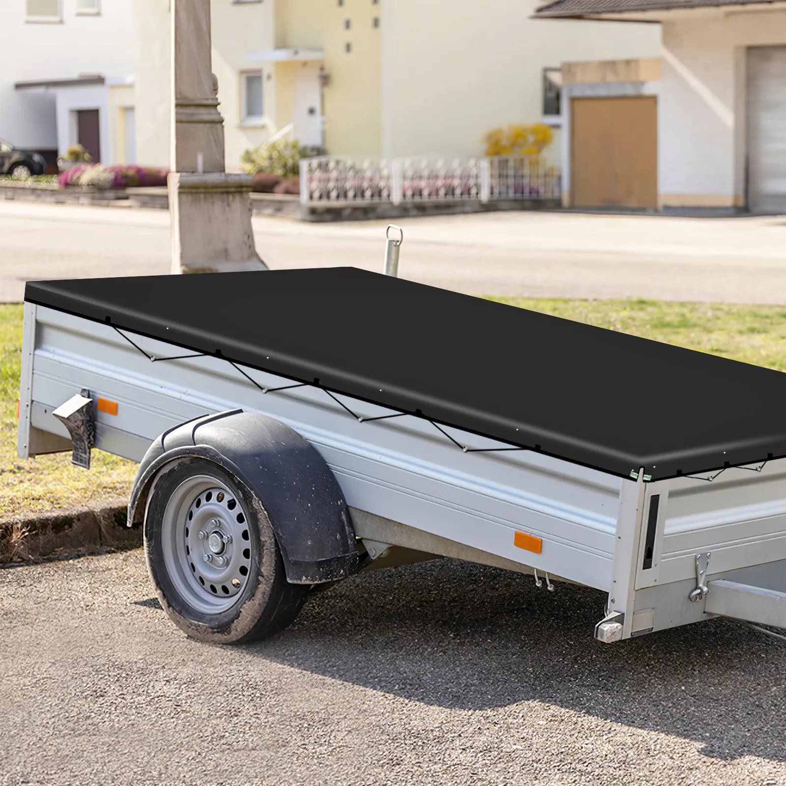 Oxford Fabric Pick-up Drawer Cover Waterproof, UV Resistant & Strappi, Utility Trailer Cover, Solar External Protection