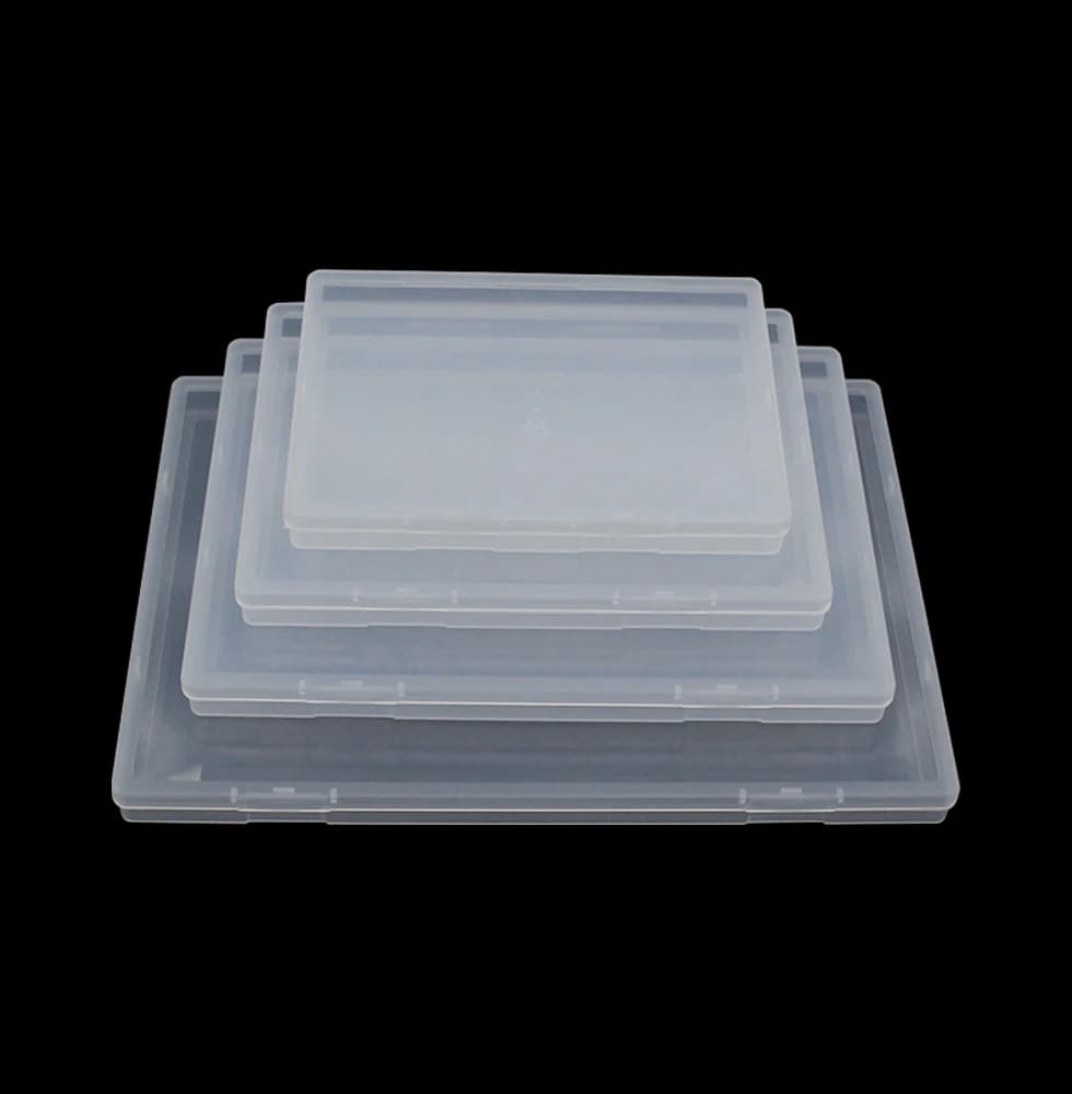 Cancelleria da tavolo trasparente Scatola per matite trasparente Adesivi Custodia da tavolo Scatola di classificazione da scrivania Organizzatore stazionario in plastica