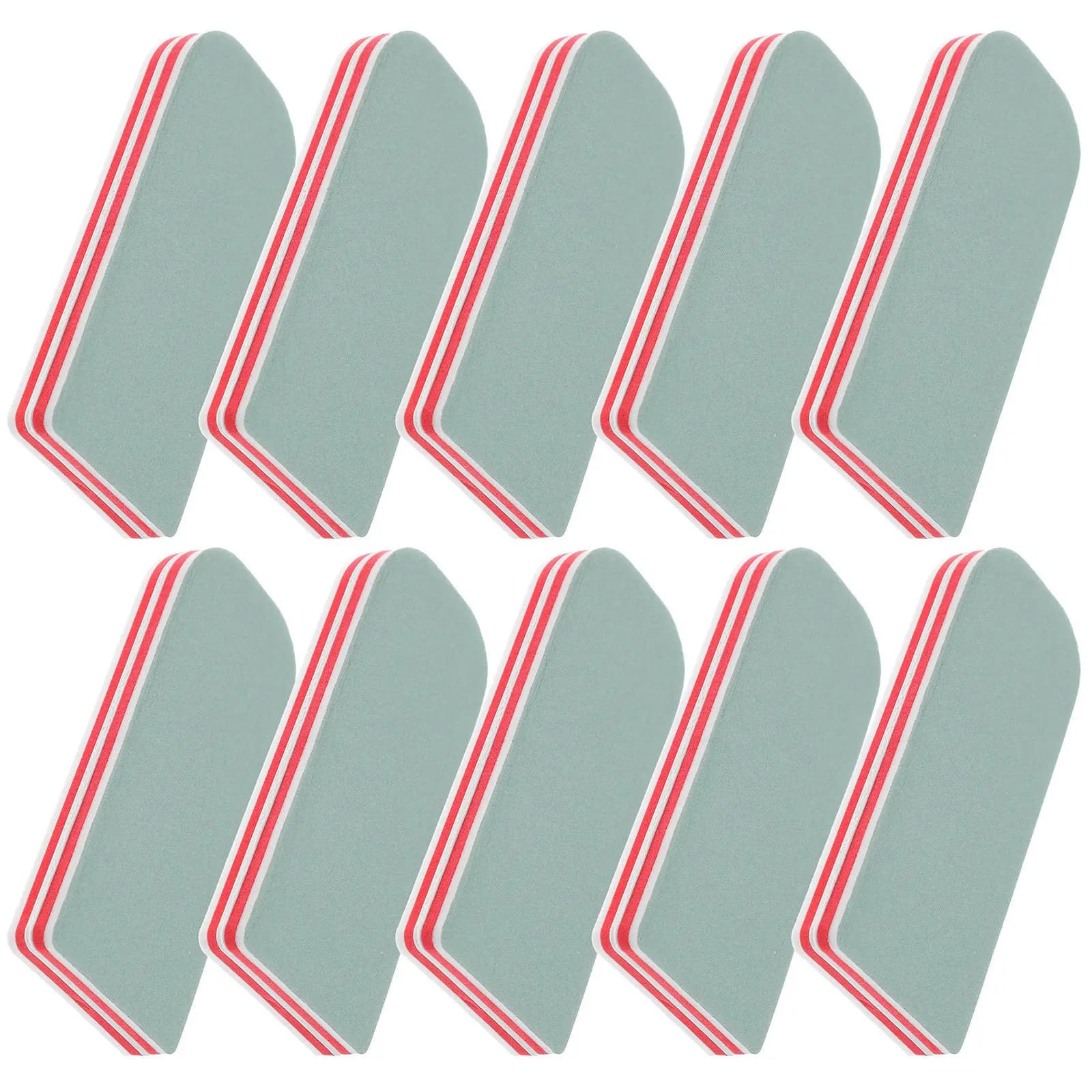 Set di 10 Blocchetti Professionali per Lucidatura Unghie, Buffer Premium a Doppia Faccia per Unghie Naturali, Lavorazione del Legno, Giada, Agata, Noce