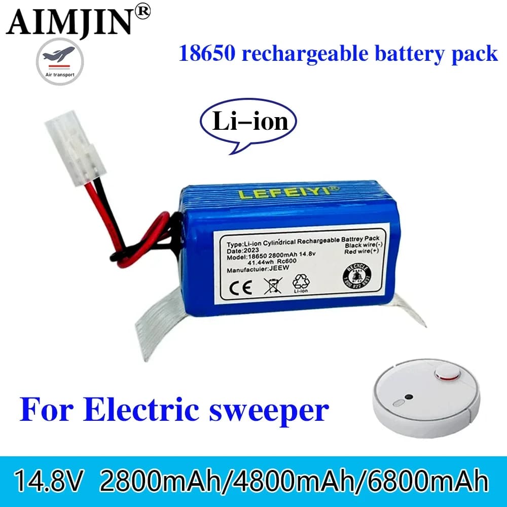 Da Tian Gong spina 14.8v 2.8/4.8/6.8Ah batteria agli ioni di litio per Rowenta Tefal Explorer Serie 20 40 60 Robot Aspirapolvere Batteria
