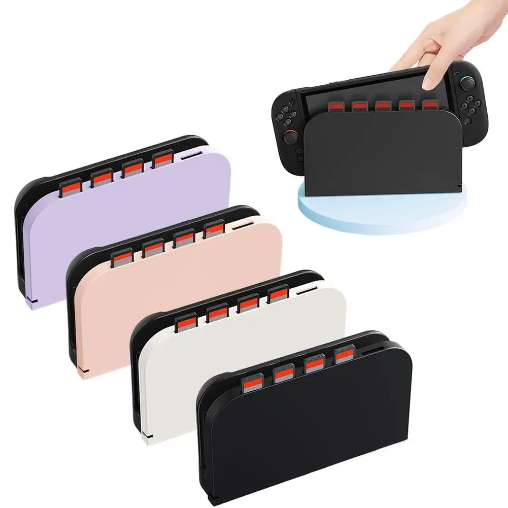 Per dock di ricarica Switch 2 - Custodia in TPU antigraffio con slot per scheda di gioco per console NS2 per accessori Nintendo Switch