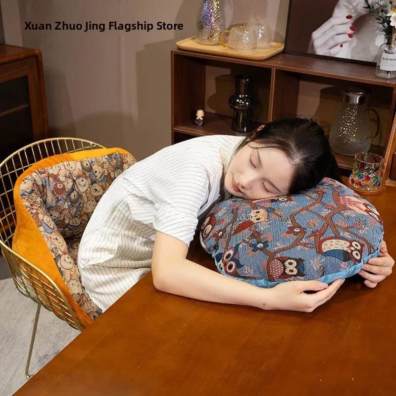 Pillow for Sofa Thickness, Earth Reading Mat, Mats Integrated with Pigri Back, Bedroom Mat, Carto Plush Material