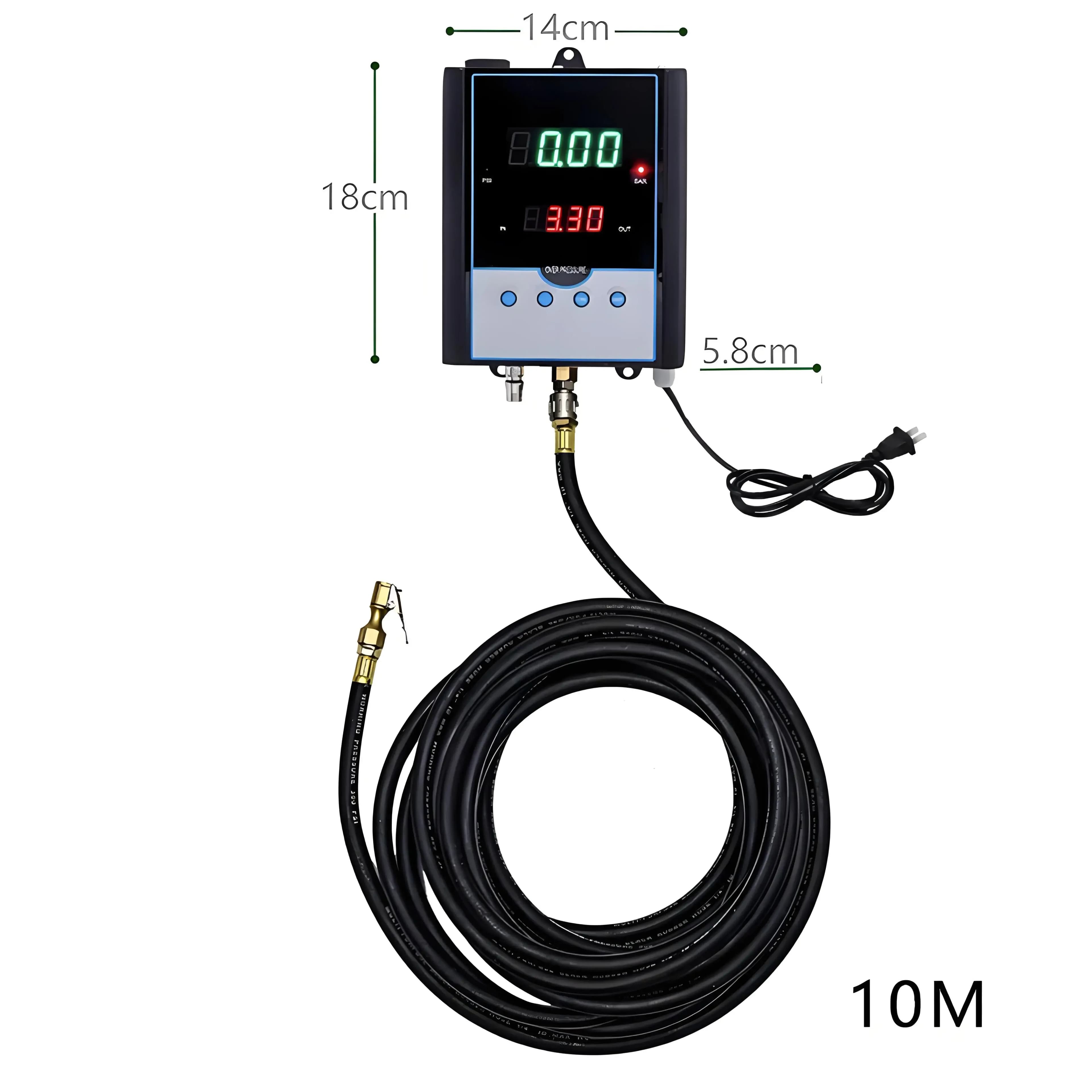 Compressore d'Aria Automatico 85-240V con Display LED, Gonfiatore per Pneumatici da Parete in Metallo, Prezzo di Fabbrica, Gonfiatore Automobilistico