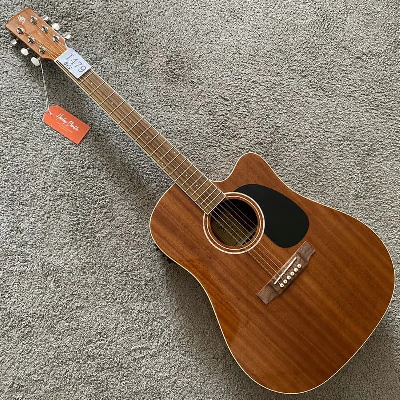 Chitarra Elettroacustica I479 Harleybenton CLD-60SMCE 41' Nuova con Top in Mogano Massello e Pickup Attivi