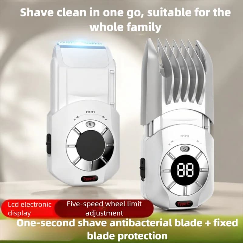 New Electric Home Hair Clipper, baby Hair Trimmer, Five Speed Knob Adjustment, Electric Push Hair Clipper, Bald Head Clipper