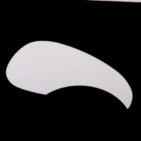 Acoustic Guitar Pickguard Waterdrop Design White 7x39 Inch PVC Material Adhesive Backing Scratch Protection Pick Guard for Folk