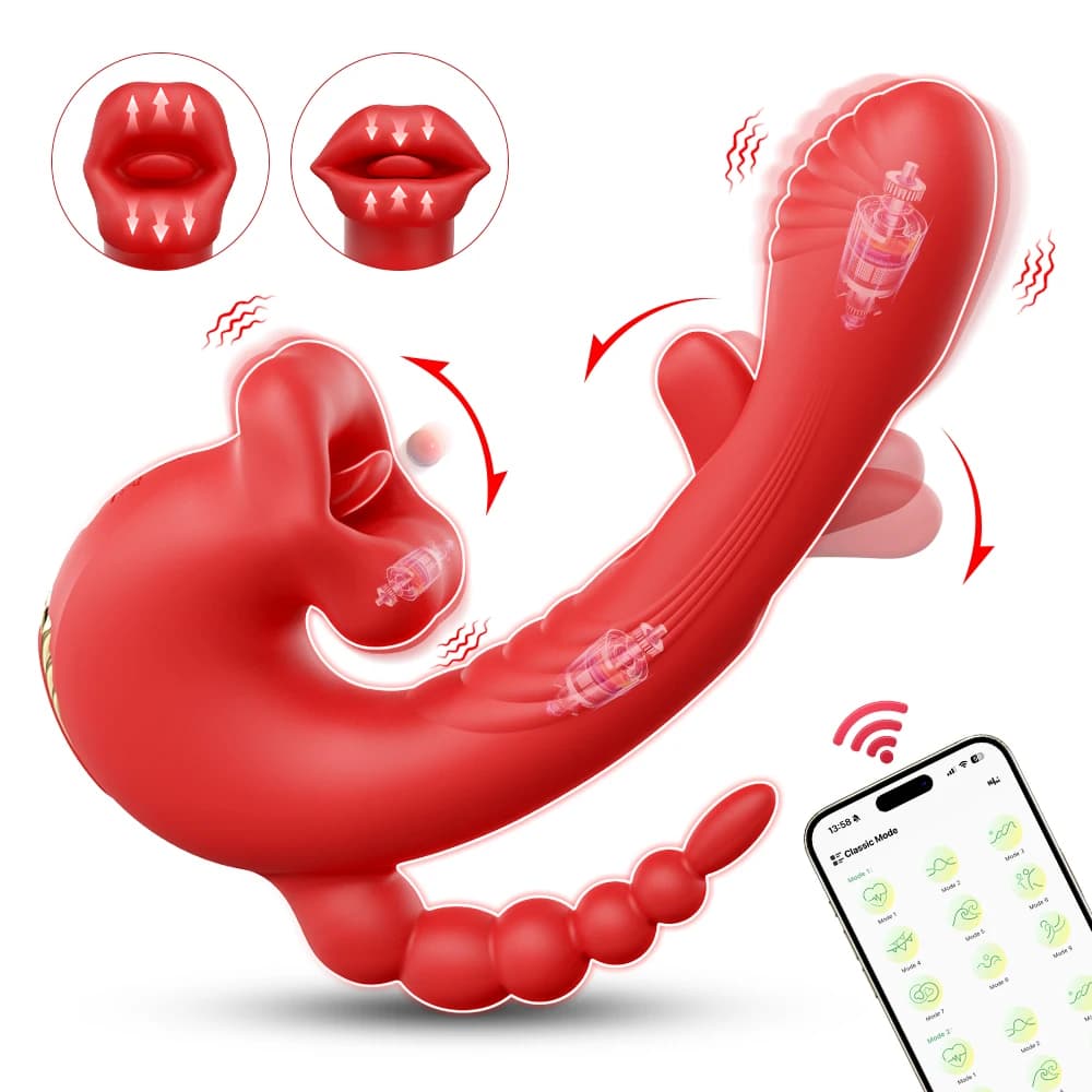 Vibratore per Adulti, Giocattolo Sessuale per Donne, Massaggiatore Vaginale, Stimolatore Clitorideo, Vibratore per Punto G, Masturbatore Femminile 18+