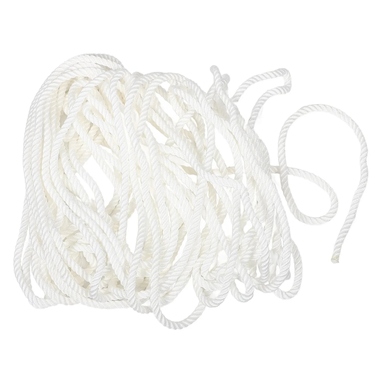White Nylon Marine Rope 12mm Heavy Duty Boat Dock Line Mooring Anchoring Yacht Accessory Nylon Yacht Marine Rope