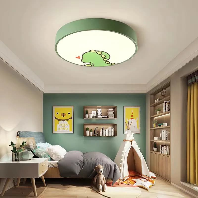 Lampada da soffitto a LED Macaron Lampada da camera da letto per bambina e neonato Simpatico cane Gatto Dinosauro Giraffa Balena Lampada da soffitto per camera dei bambini dei cartoni animati
