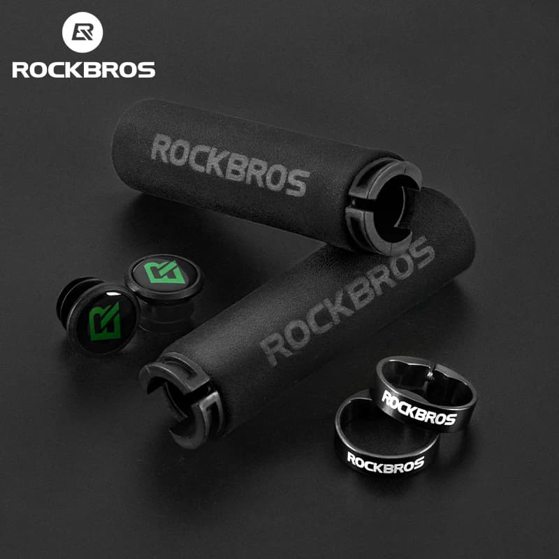 Cycling Knobs ROCKBROS Silicone Anti-slip Non-Slip Silicone Handlebars Road Bike Knobs MTB Ultralight Cycling Handlebar