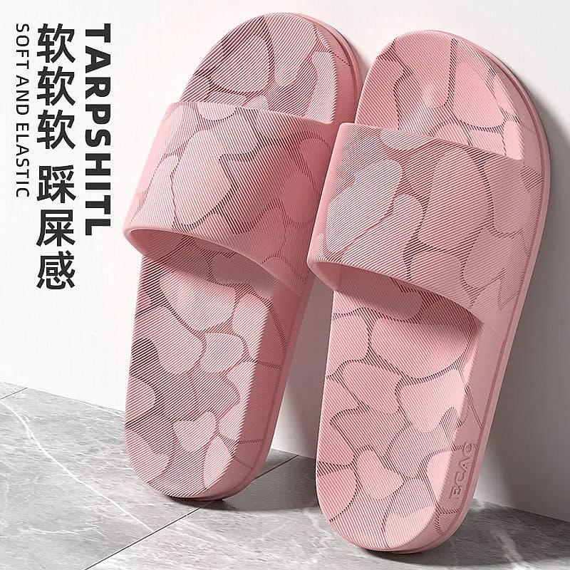 New 2026 Women Open Toe Waterproof Soft Sole Slides Summer One Strap Solid Color Comfort Flat Bottom Home Slippers