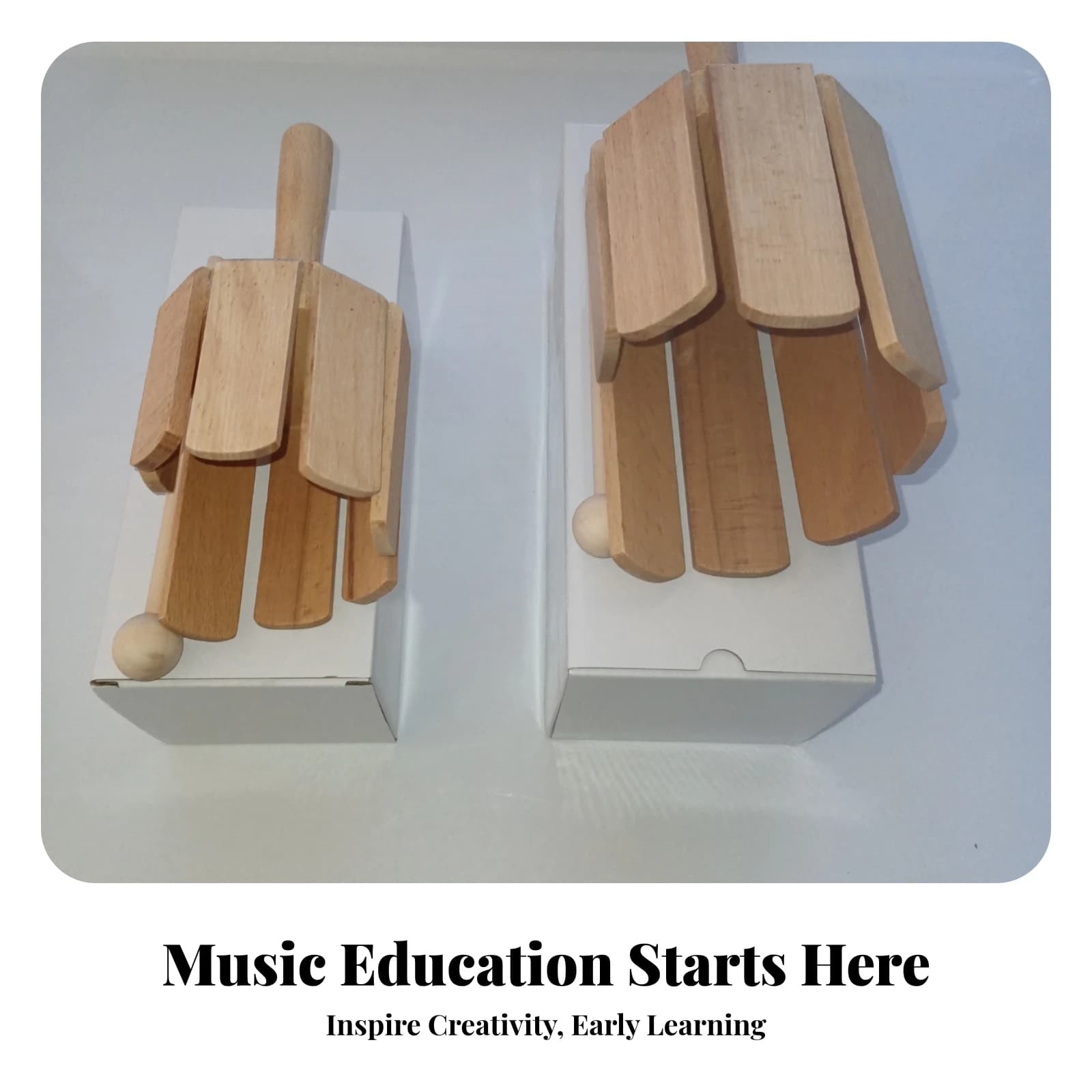 Wood Block Segmented Body Paper Box Package Music Gear Beech Wood Percussion Instrument