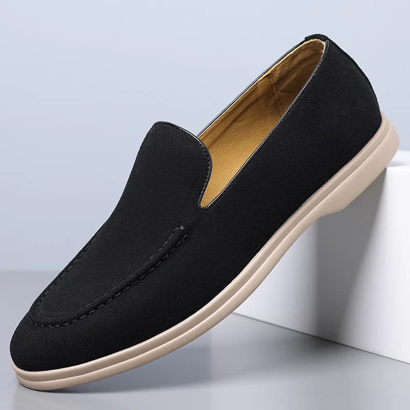Classic Moccasins Dress Shoes Men Suede Leather Shoes For Men Loafers Formal Wedding Party Shoes Sapato Social Flats Size 38-44
