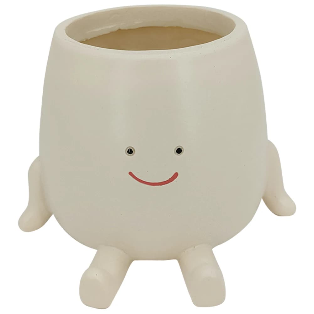 Flower vase with smiling face, resin swing, florist with smiling face, creative florist with hanging rocking chair for indoor and outdoor plants